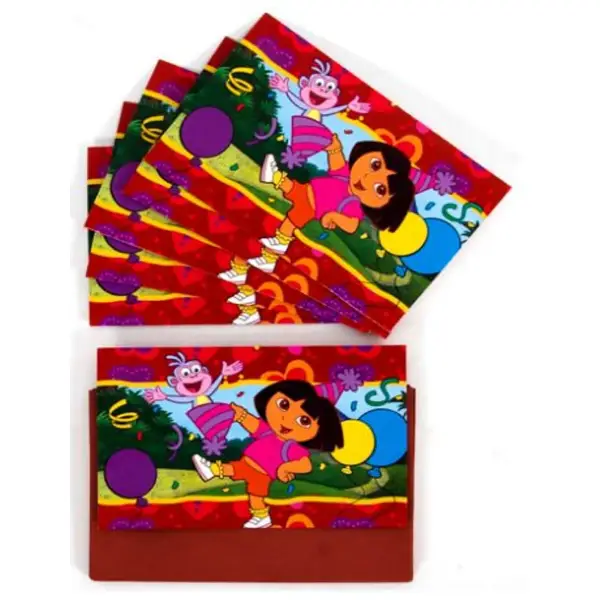 Dora The Explorer Invitations 6 pcs