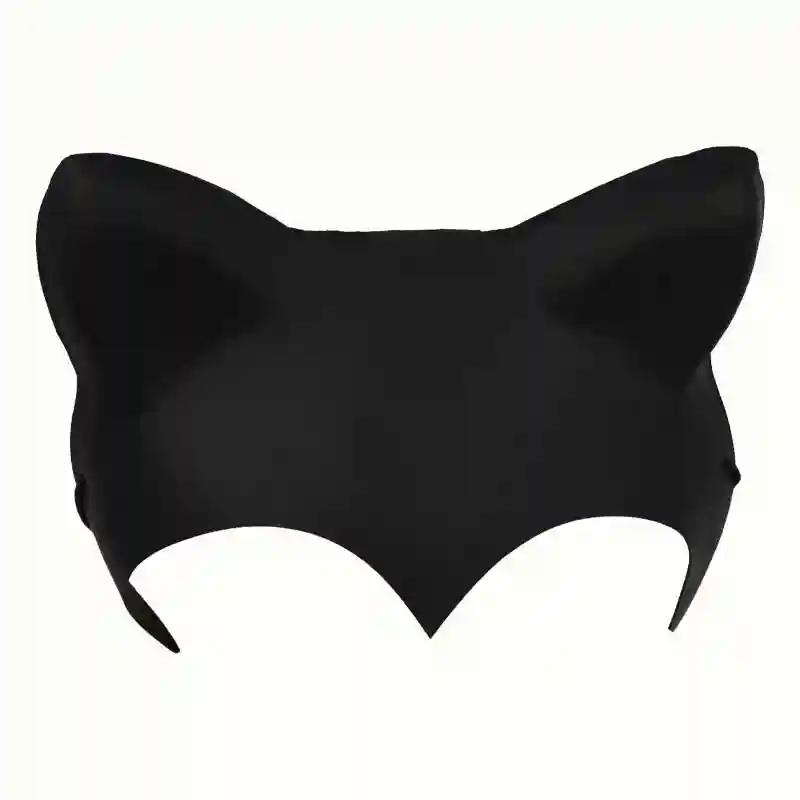 Black Cat Ear Masquerade Mask