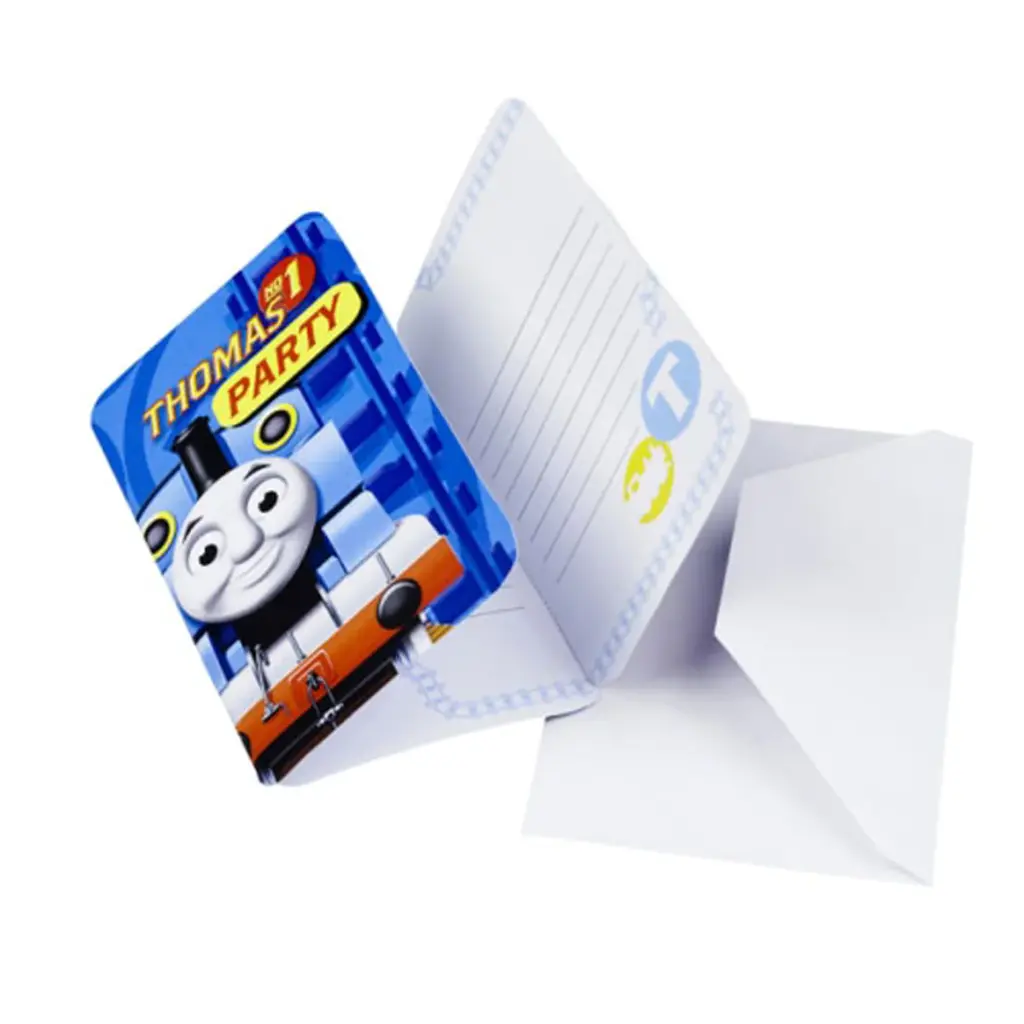 Thomas And Friends Invitations And Envelopes 6 pcs