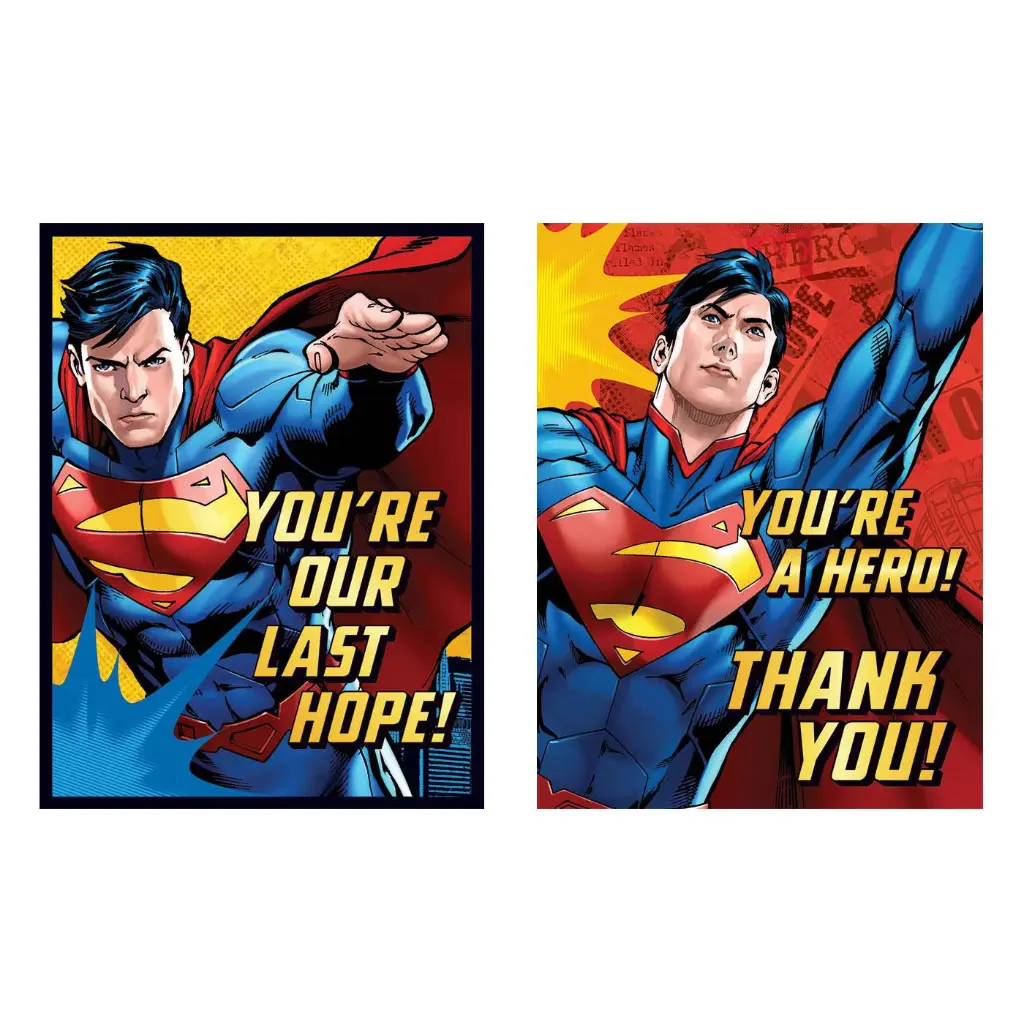 Superman Invitation And Thank You Cards