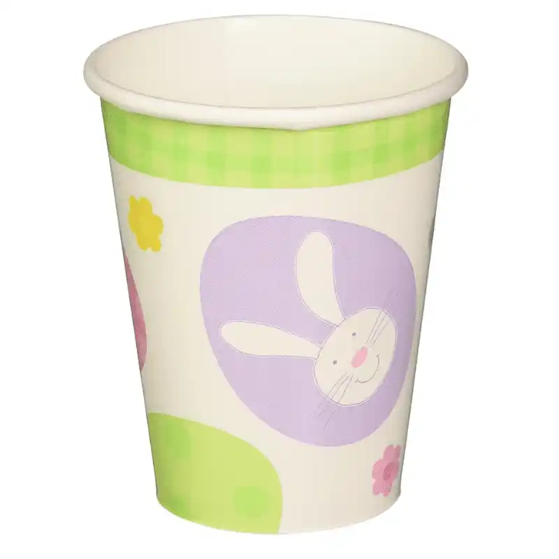Easter Party Colourful Egg Paper Cups 8pcs
