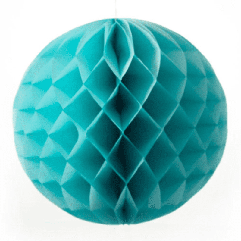 Green Honeycomb Ball Paper Decorative Lantern 9.5 in