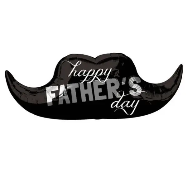 Father’s Day Mustache Balloon 31X13in