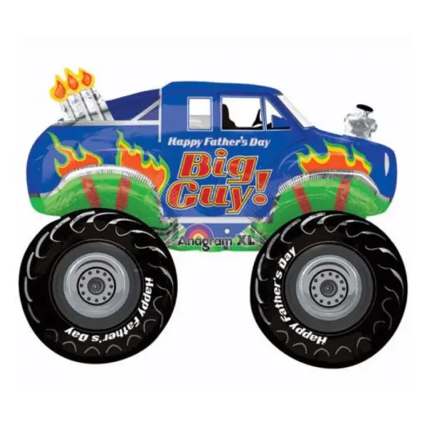 HFD Monster Truck SuperShape Balloon 31x23in