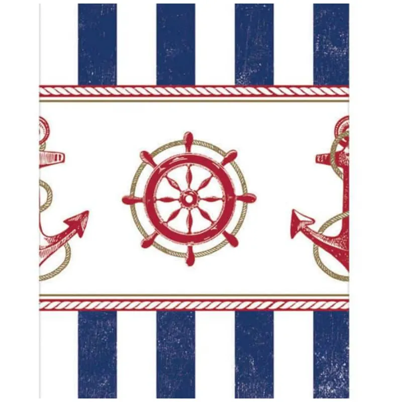Tablecover Anchors Aweigh plastic 137×259 cm