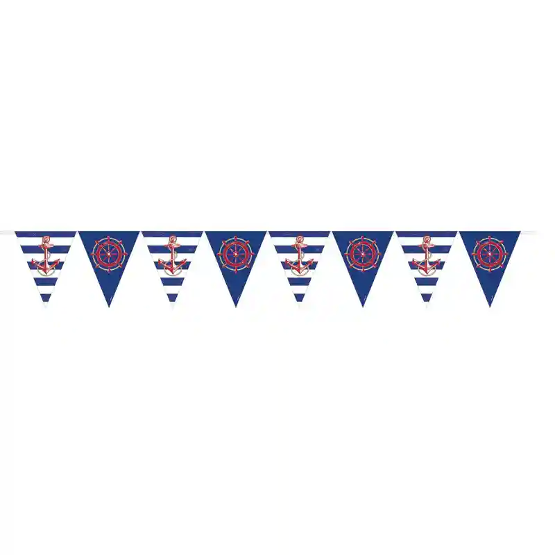 Anchors Aweigh Plastic Pennant Banner