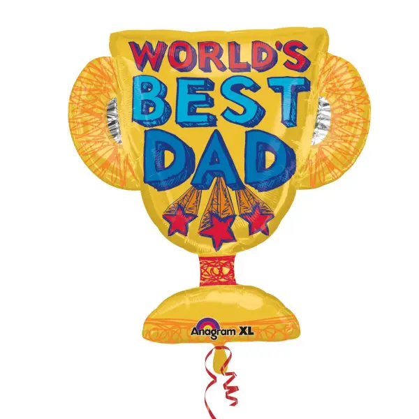 Best Dad Trophy Balloon 27in