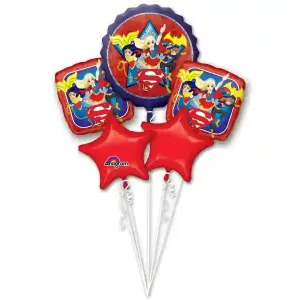 DC Super Hero Girls Balloon Bouquet – 5 pcs