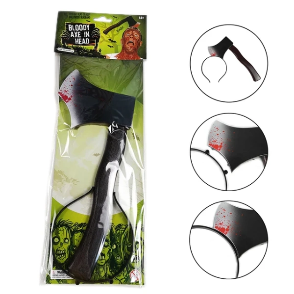 Bloody Fake Axe in Head Headband