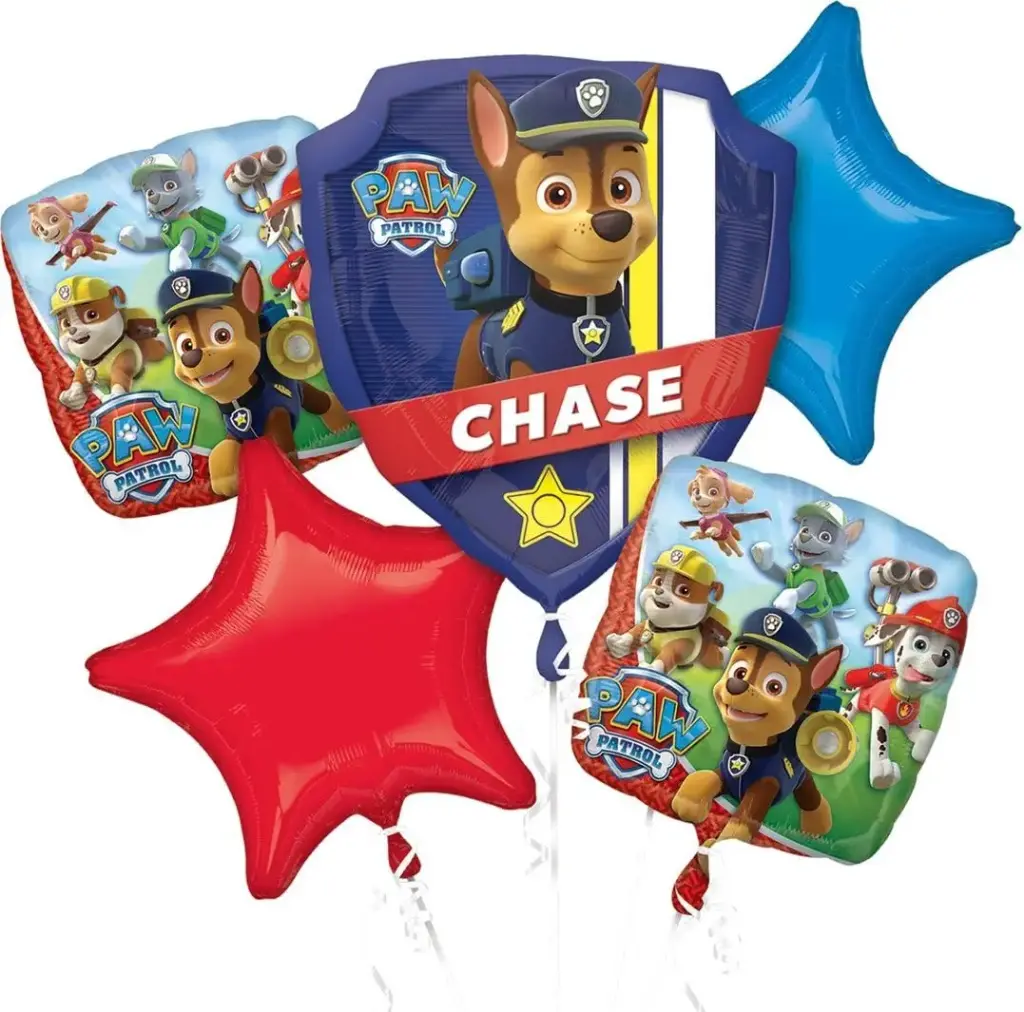 Paw Patrol Foil Balloon Bouquet 5pcs