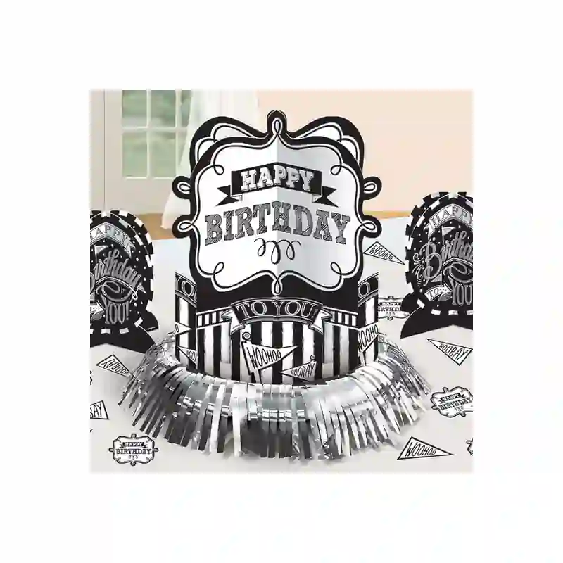 Chalkboard Birthday Table Centerpiece – 23 pcs 