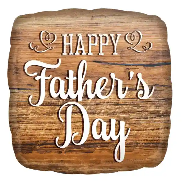 Father’s Day Wood Sign Foil Balloon 17in