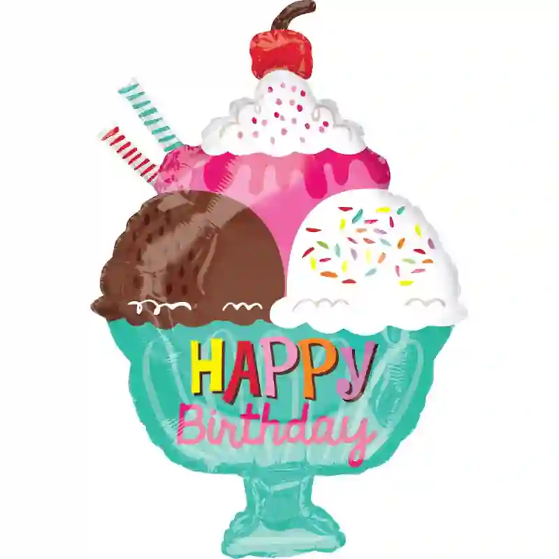 Ice Cream Sundae Balloon 18in