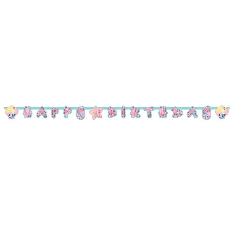 Be A Mermaid Letter Banner 180cm x 15cm