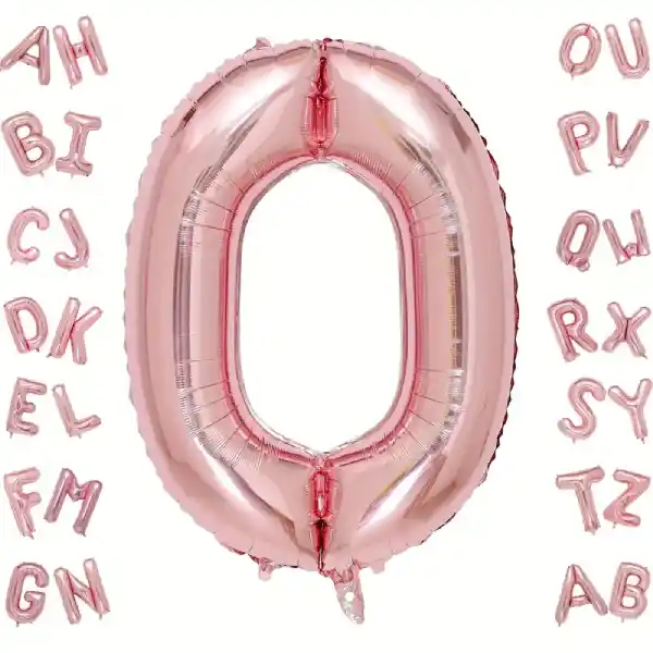Rose Gold Letter O Foil Balloon 40 Inch