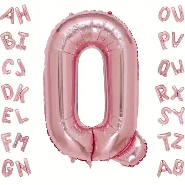 Rose Gold Letter Q Foil Balloon 40 Inch