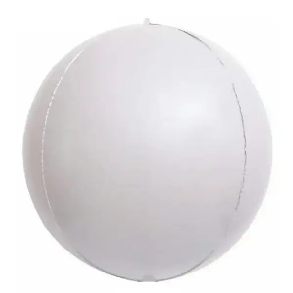 White Orbz Foil Balloon 22 Inch