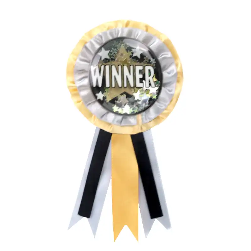 Winner Jumbo Confetti Pouch Ribbon 9in