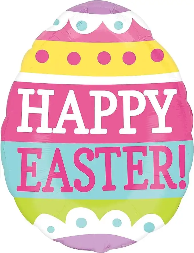 Springy Easter Egg Supershape Foil Balloon