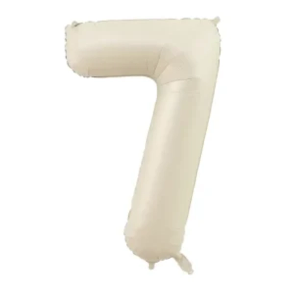 White Foil Number Balloon 7 – 40 Inch