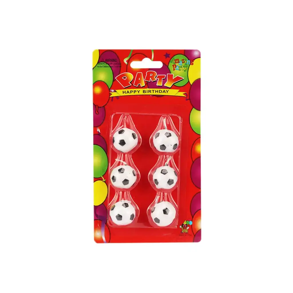 Football Candle 6 pcs