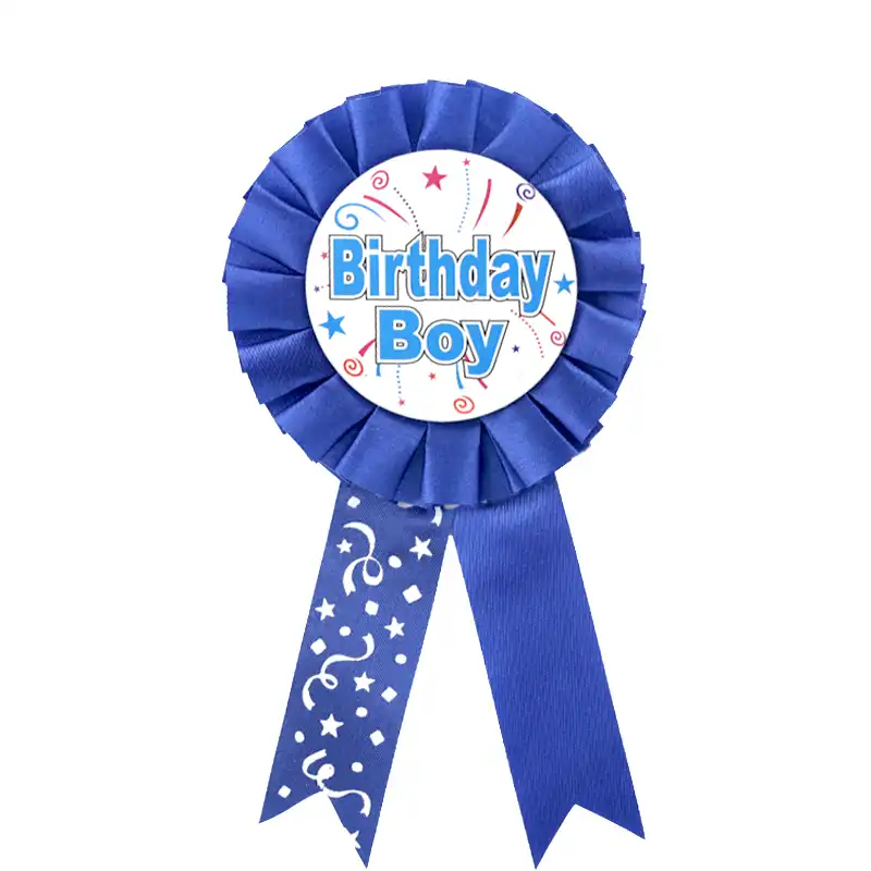 Birthday Boy Rosette Badge