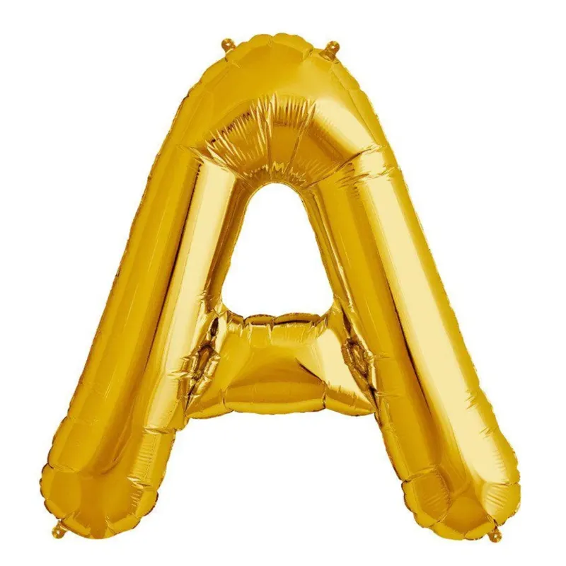 Gold Letter A Foil Balloon 17 Inch