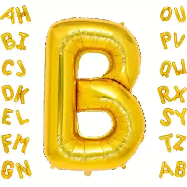 Gold Letter B Foil Balloon 40 Inch