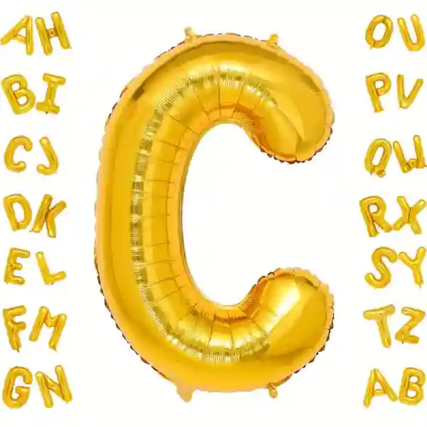 Gold Letter C Foil Balloon 40 Inch