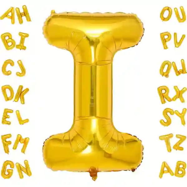 Gold Letter I Foil Balloon 40 Inch