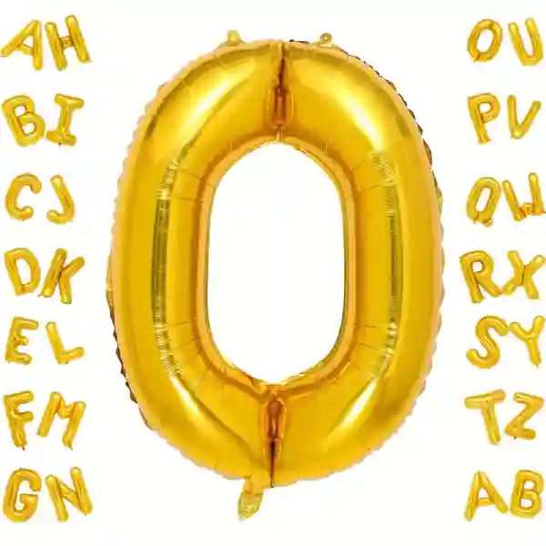 Gold Letter O Foil Balloon 40 Inch