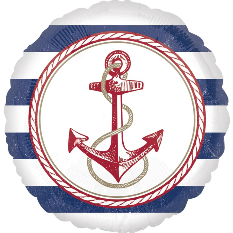 Anchors Aweigh Foil Balloon 10.5"