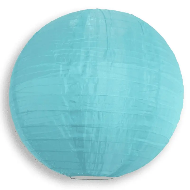 Round Paper Hanging Decorative Lantern 9.5in - Green