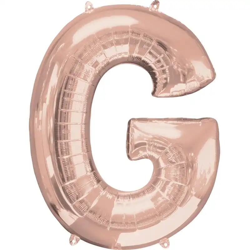Rose Gold Letter G Foil Balloon 17 Inch 