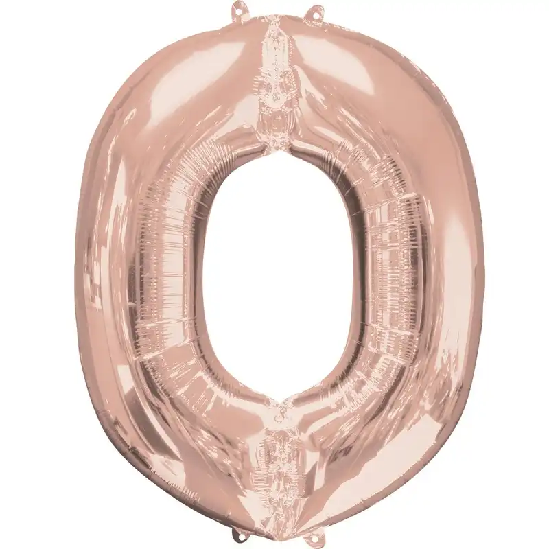 Rose Gold Letter O Foil Balloon 17 Inch 
