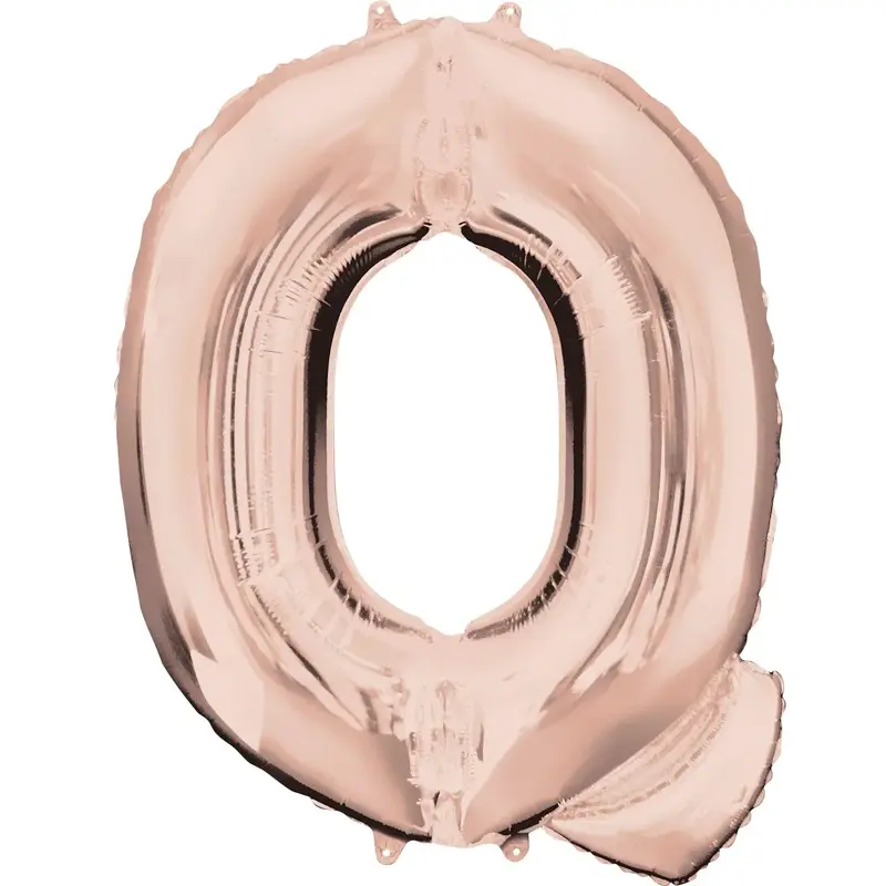 Rose Gold Letter Q Foil Balloon 17 Inch 