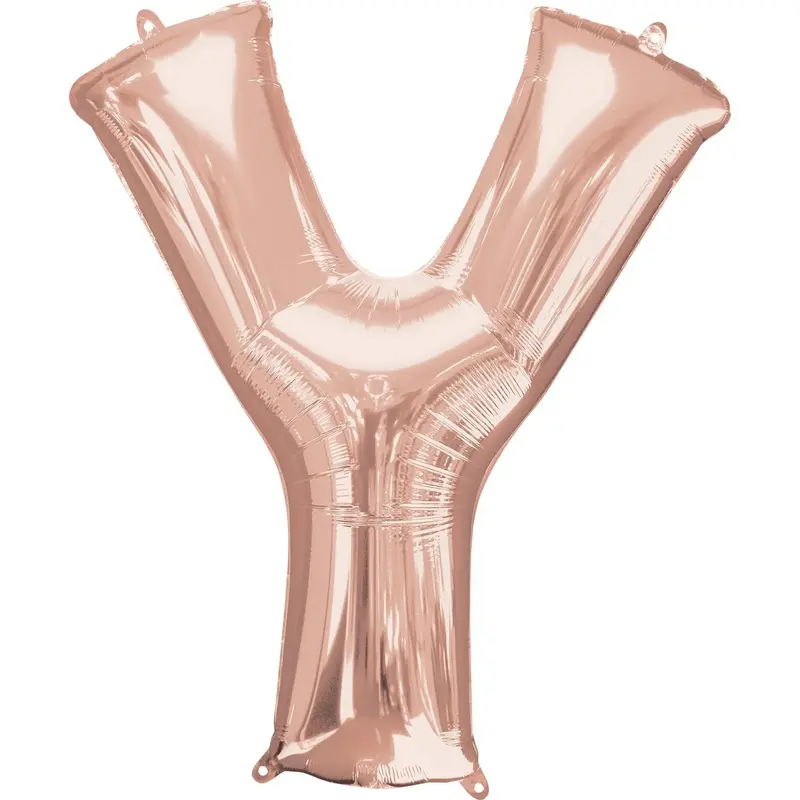 Rose Gold Letter Y Foil Balloon 17 Inch 