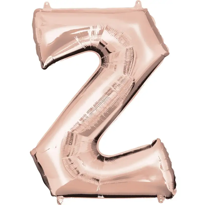 Rose Gold Letter Z Foil Balloon 17 Inch 