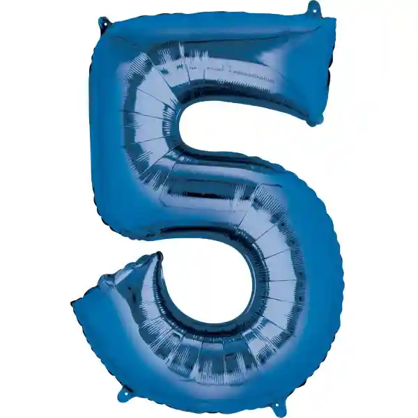 Blue Foil Number Balloon 5 – 40 Inch 