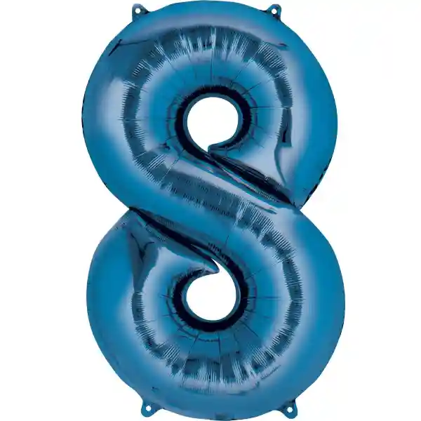 Blue Foil Number Balloon 8 – 40 Inch 