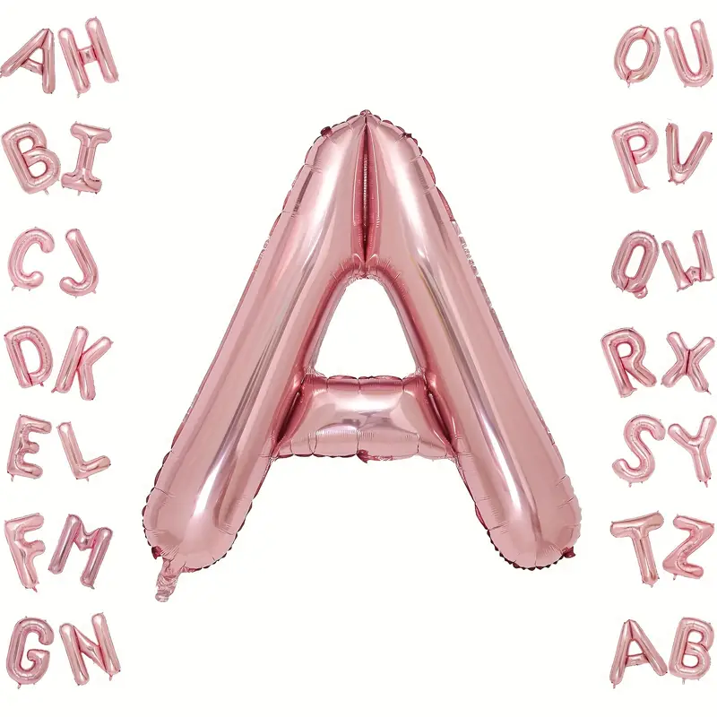 Rose Gold Letter A Foil Balloon 40 Inch