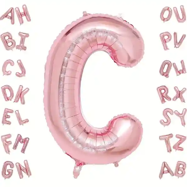 Rose Gold Letter C Foil Balloon 40 Inch