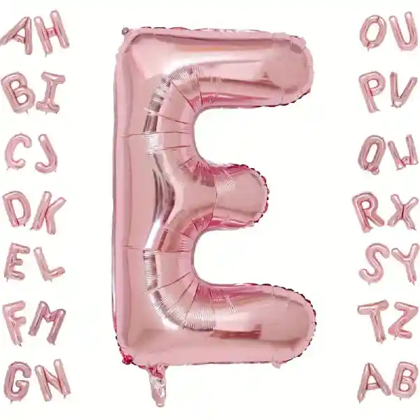 Rose Gold Letter E Foil Balloon 40 Inch