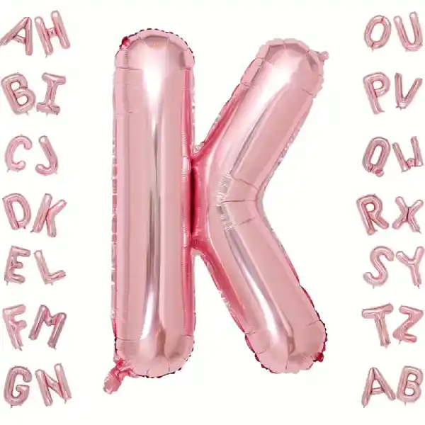 Rose Gold Letter K Foil Balloon 40 Inch