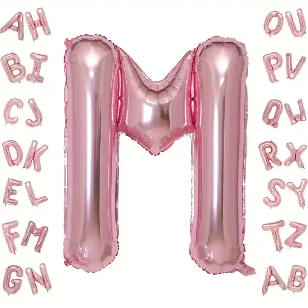 Rose Gold Letter M Foil Balloon 40 Inch