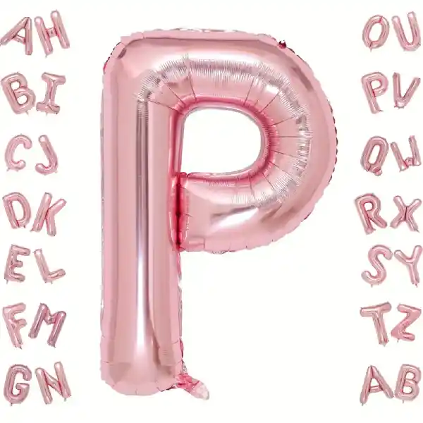 Rose Gold Letter P Foil Balloon 40 Inch