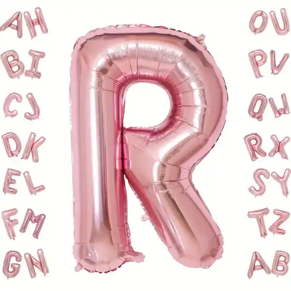 Rose Gold Letter R Foil Balloon 40 Inch