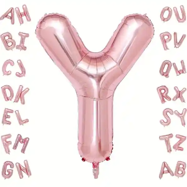 Rose Gold Letter Y Foil Balloon 40 Inch