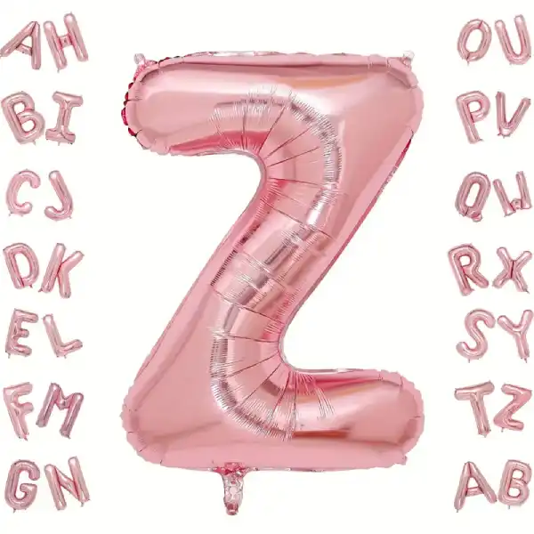 Rose Gold Letter Z Foil Balloon 40 Inch