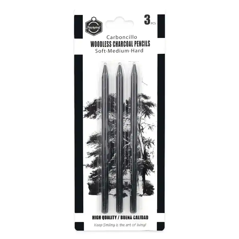 Woodless Charcoal Pencils Set